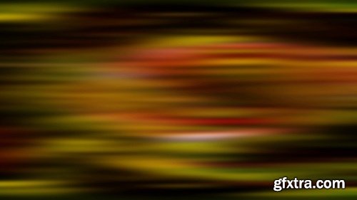 Black and red and yellow horizontal streaks blur across the frame loop