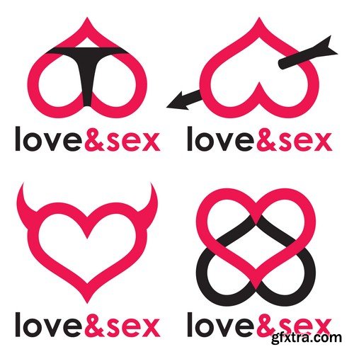 Logos sex shop - 6 EPS