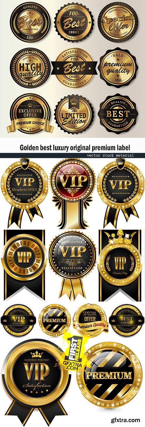 Golden best luxury original premium label