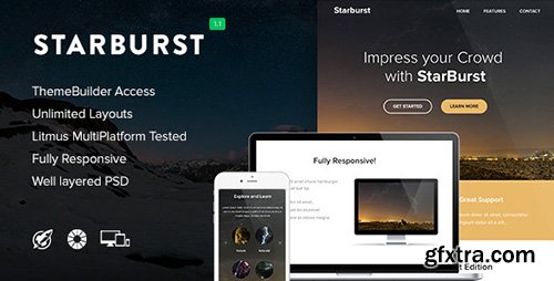 ThemeForest - Starburst v1.1 - Responsive Email + Themebuilder Access - 10475518