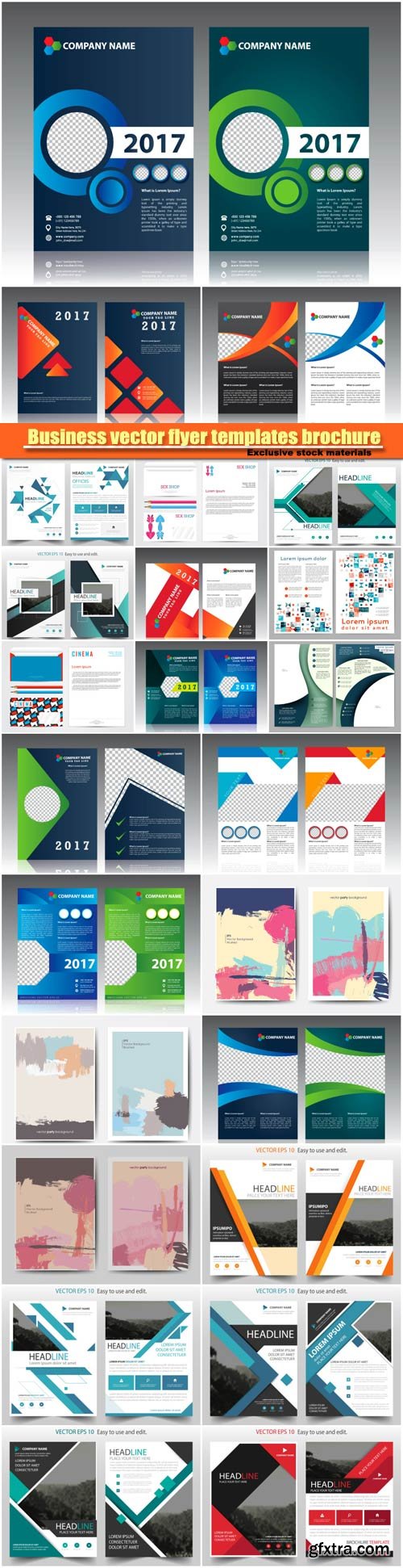 Business vector flyer templates brochure