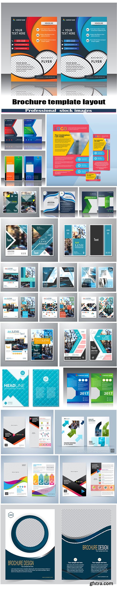 Brochure template layout