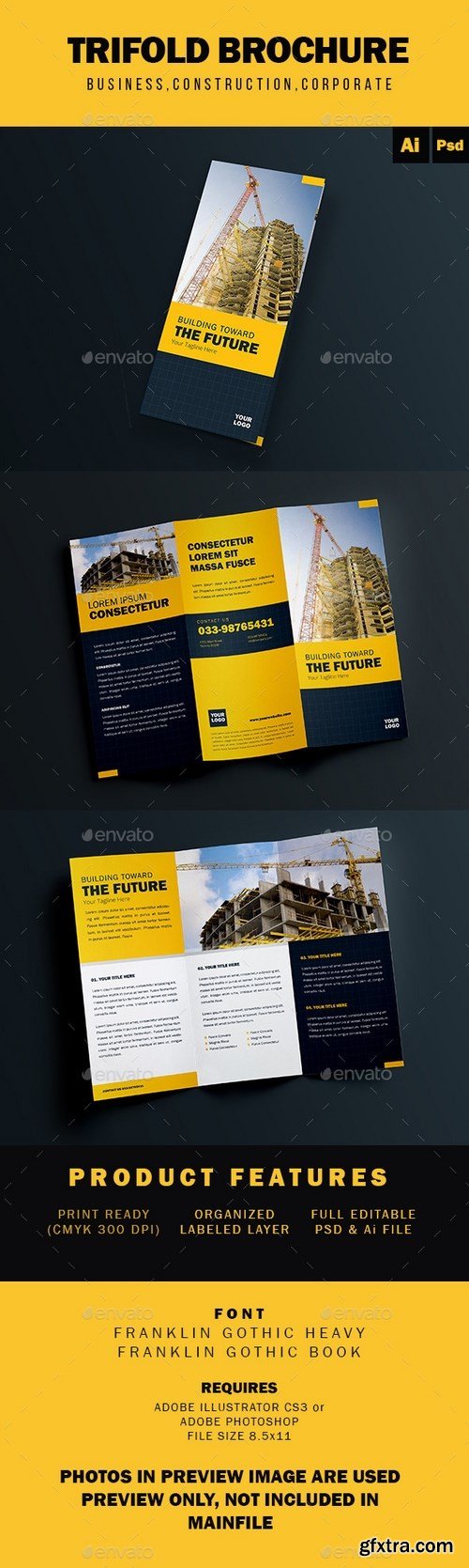 GraphicRiver - Corporate Trifold Brochure 13286807