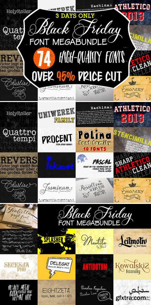 CM - Black Friday Font MegaBundle 451827