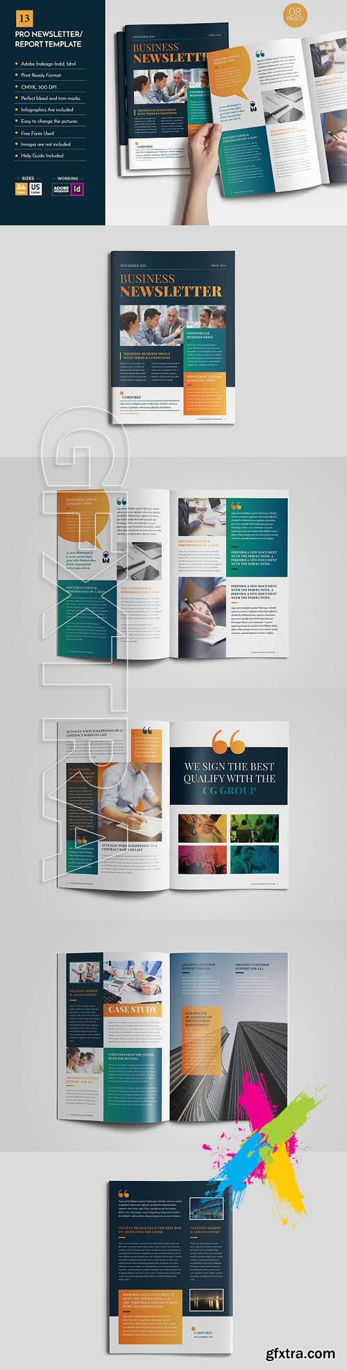 Professional Newsletter Template V12 1174430