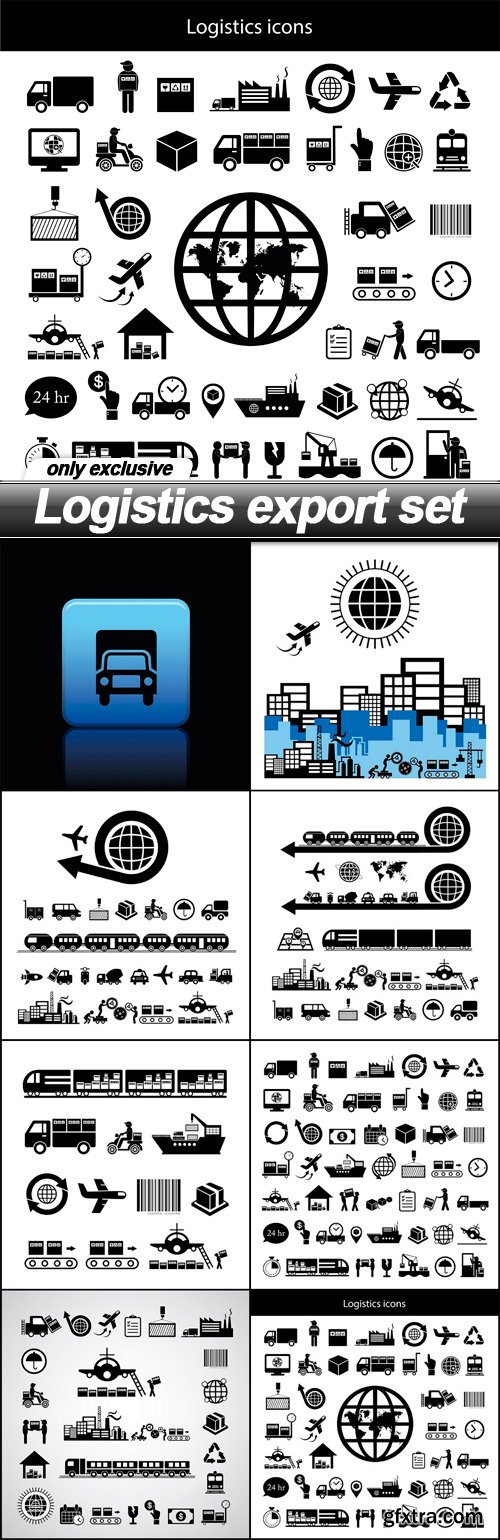 Logistics export set - 8 EPS