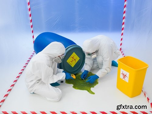 Collection of chemical decontamination contamination suit laboratory quarantine 25 HQ Jpeg