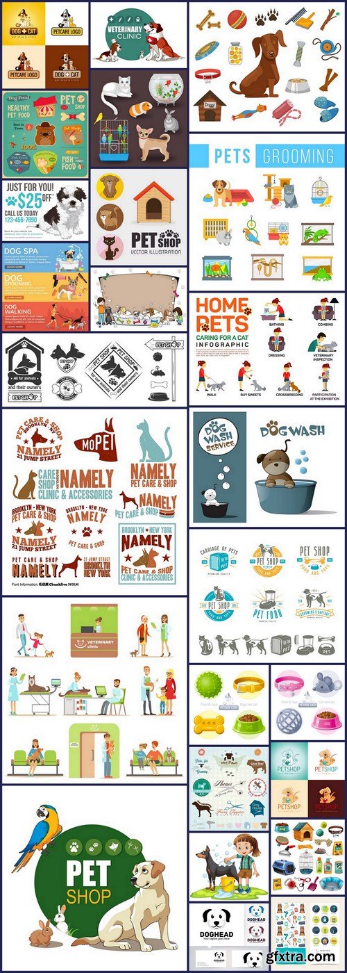 Pet Care Collection - 25 Vector