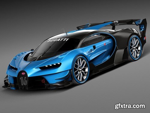 3d Model Bugatti Vision Gran Turismo Concept