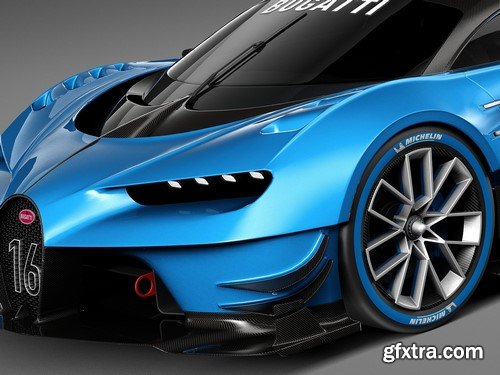 3d Model Bugatti Vision Gran Turismo Concept