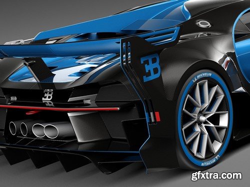 3d Model Bugatti Vision Gran Turismo Concept