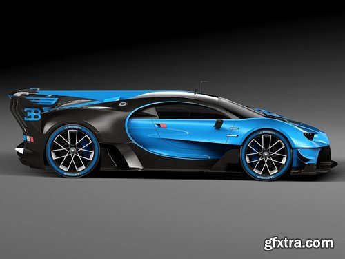 3d Model Bugatti Vision Gran Turismo Concept