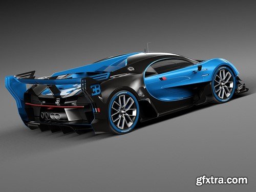 3d Model Bugatti Vision Gran Turismo Concept