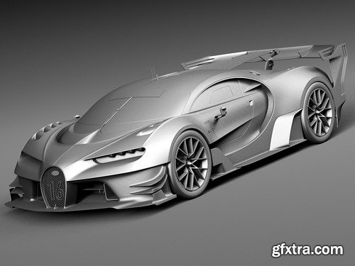 3d Model Bugatti Vision Gran Turismo Concept