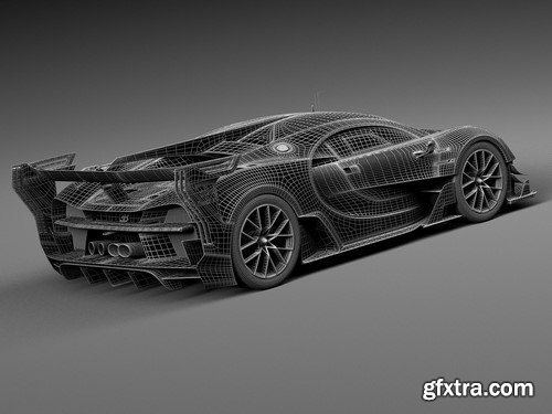 3d Model Bugatti Vision Gran Turismo Concept