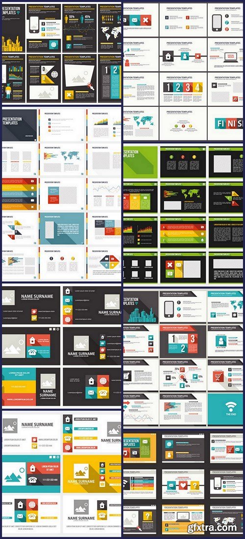 Layout Design Template For Presentation #26 - 8 Vector