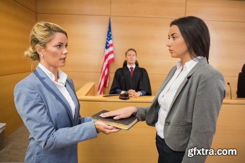 Collection witness court judge reading the oath promise of giving evidence 25 HQ Jpeg