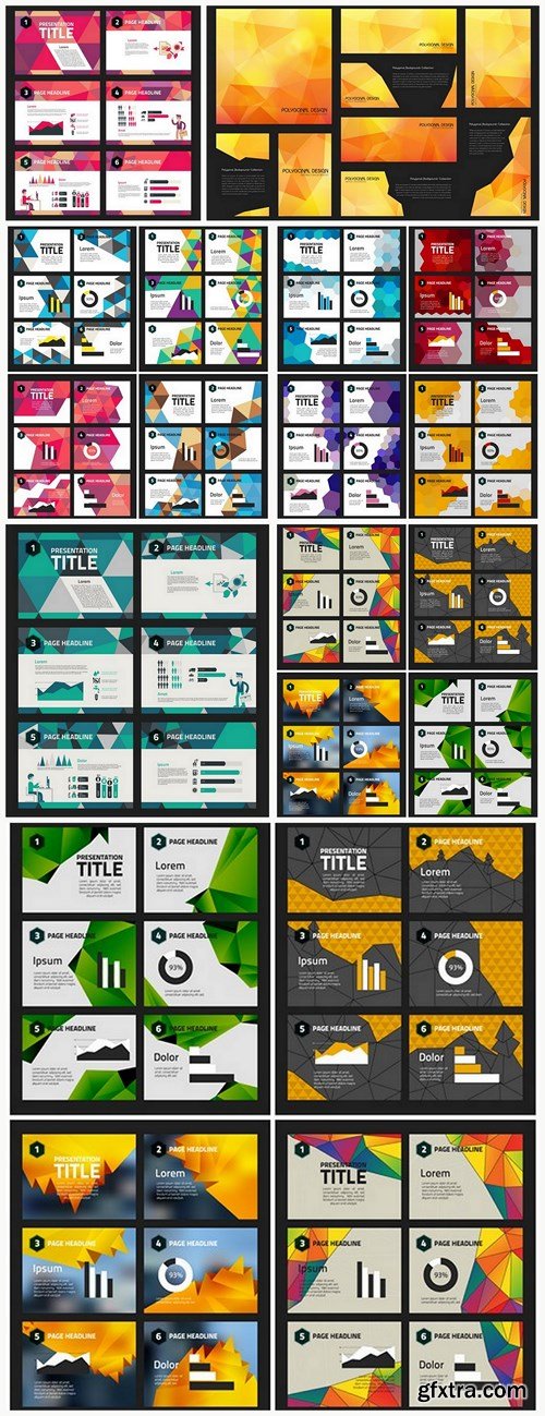 Layout Design Template For Presentation #27 - 8 Vector