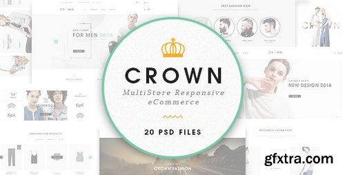 ThemeForest - Crown - Ecommerce PSD Template 16042488