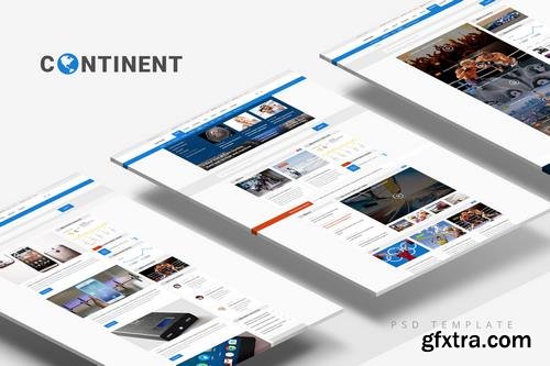 Continent — Multipurpose News PSD Template