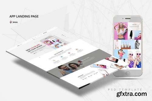 App Landing Page PSD Template