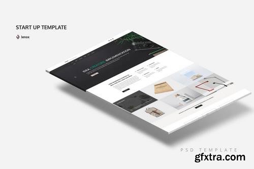 StartUp One Page PSD Template