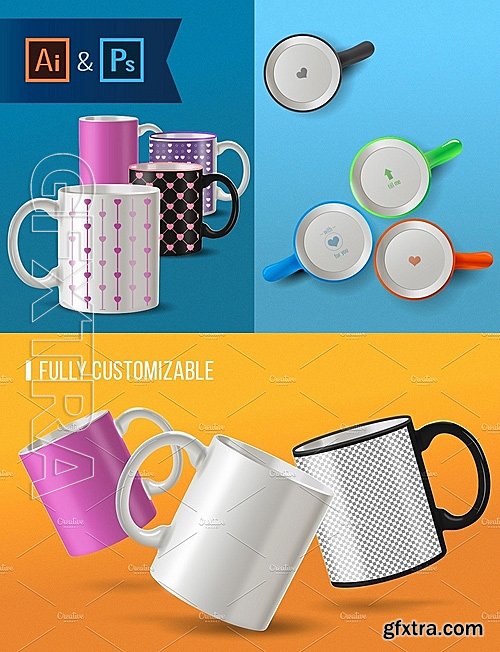 CM - Mug Mock-ups for Ai and Ps 1169158