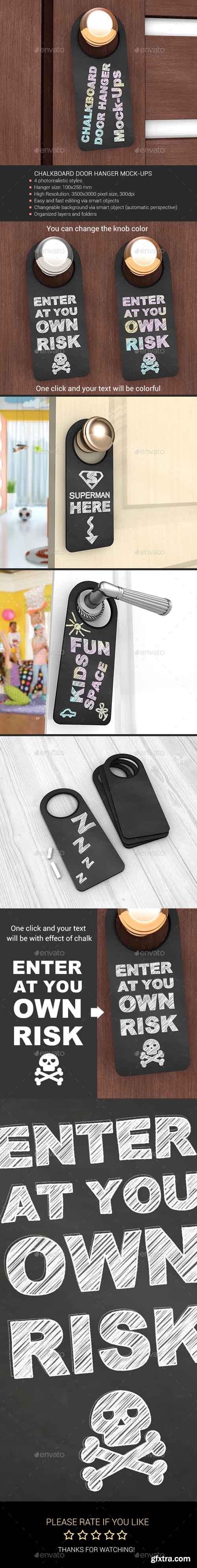 GR - Chalkboard Door Hanger Mock-Ups 16650483