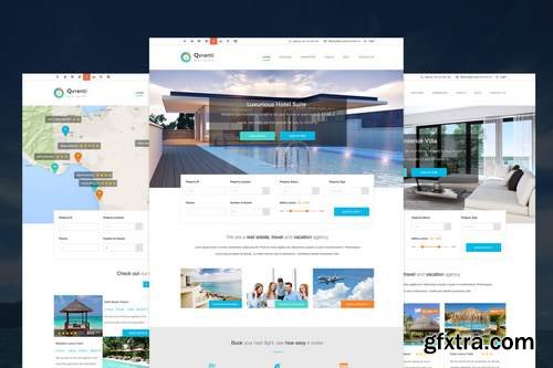 Qvrenti - Responsive Real Estate PSD Template