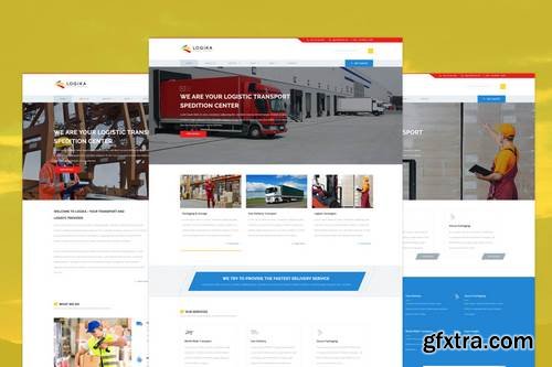 Logika - Logistic & Transport PSD Template