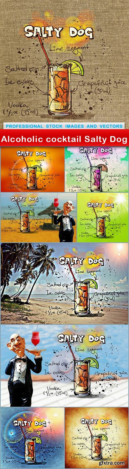 Alcoholic cocktail Salty Dog - 9 UHQ JPEG