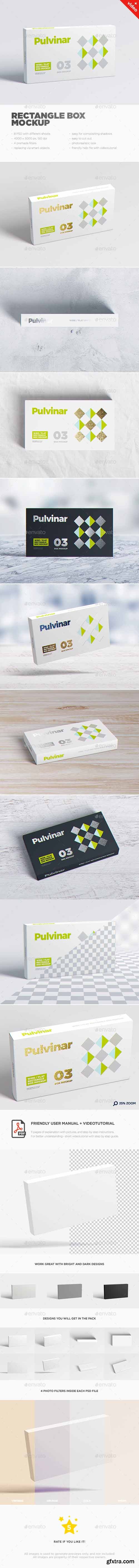 GR - Box / Packaging MockUp - Wide/ Flat Rectangle 17626095