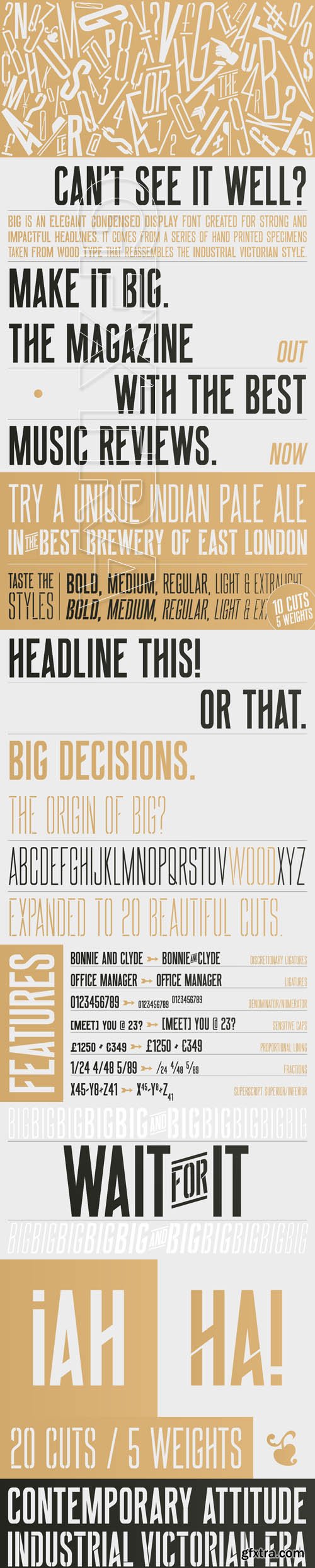 Big Complete font family