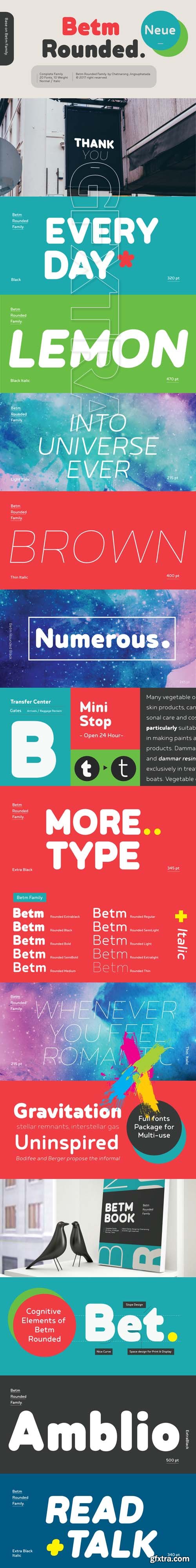 Betm Rounded Family Font