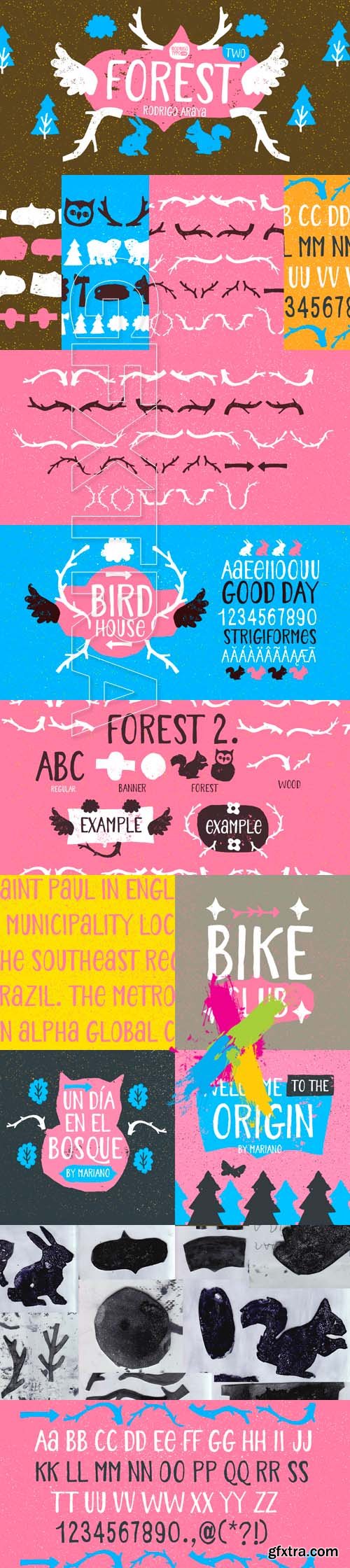 Forest Two Family Font