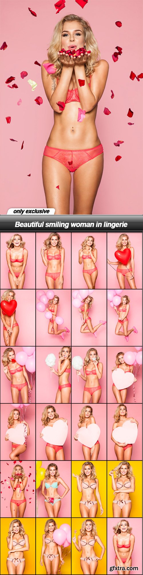 Beautiful smiling woman in lingerie - 23 UHQ JPEG