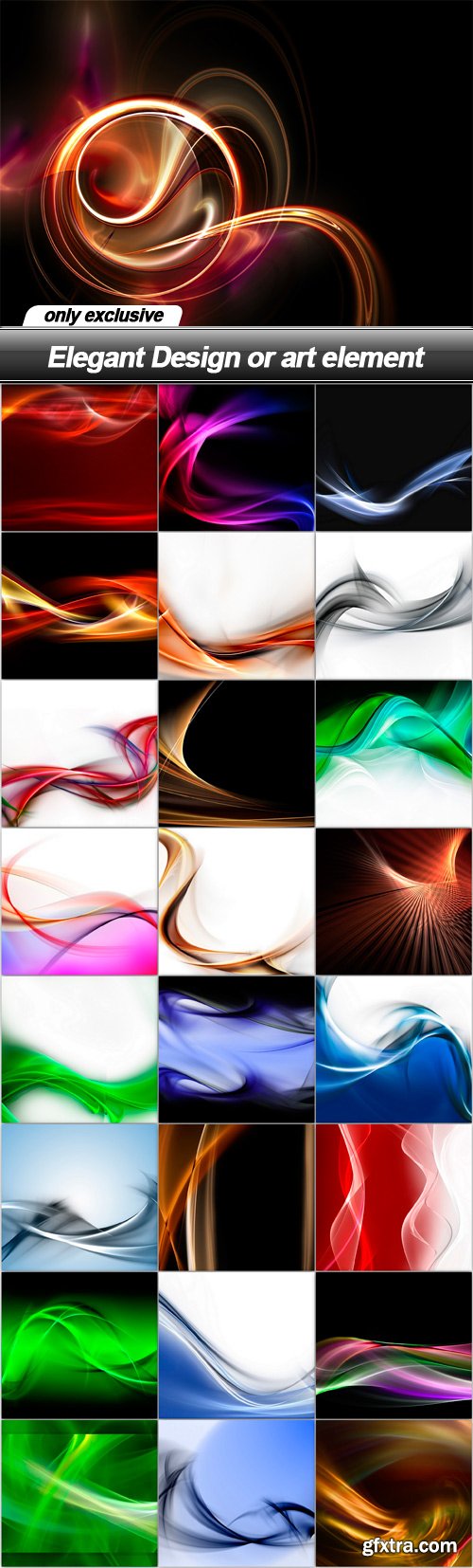 Elegant Design or art element - 25 UHQ JPEG