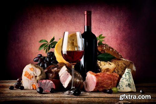 Collection of wine still life Red and white grape garnet glass barrel 25 HQ Jpeg