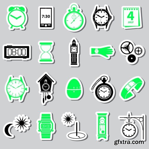 Collection logo icon web design element site 53-25 EPS