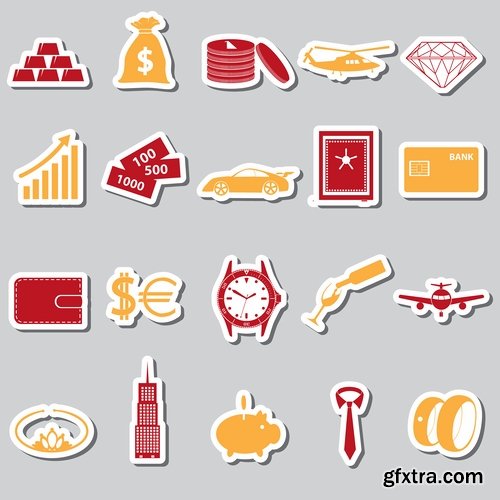 Collection logo icon web design element site 53-25 EPS