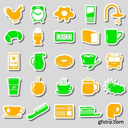 Collection logo icon web design element site 53-25 EPS