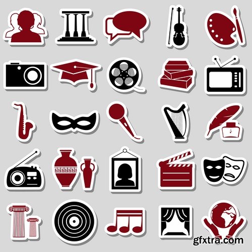 Collection logo icon web design element site 53-25 EPS