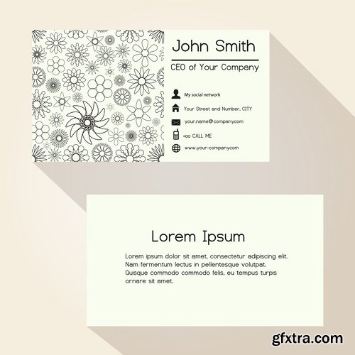 Collection book cover journal notebook flyer card business card banner vector image 51-25 EPS