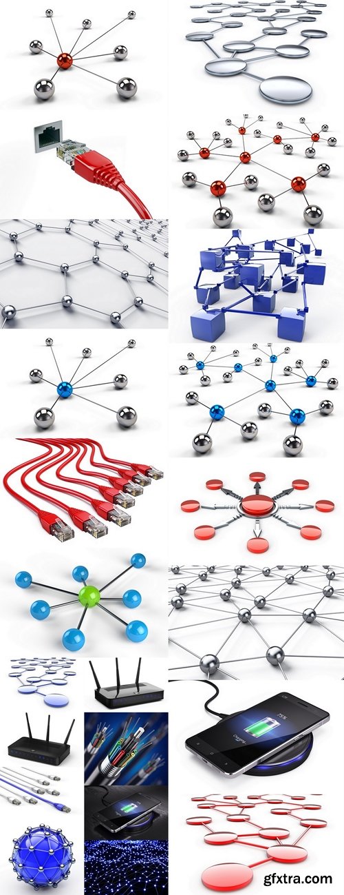 Macro fiber optical cable detail. 3d illustration