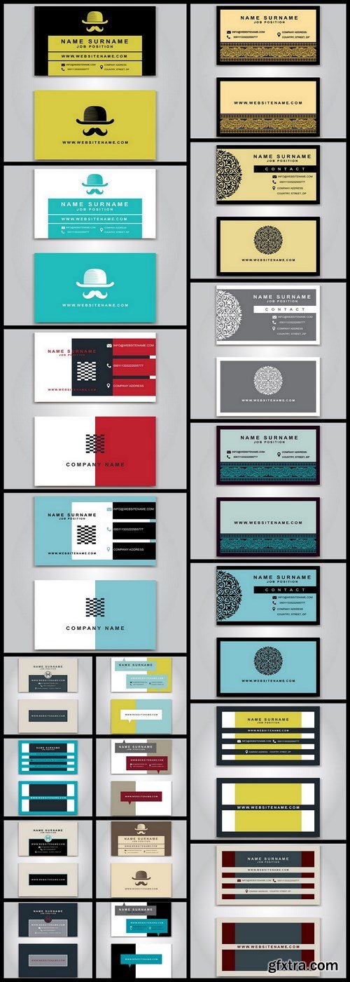 Business Card Design #138 - 20 Vector