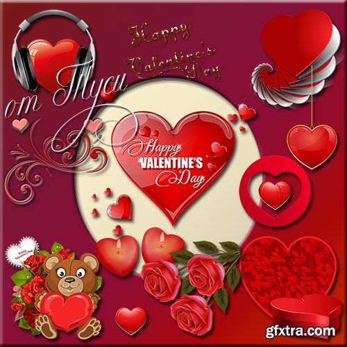 Clipart - My heart says love