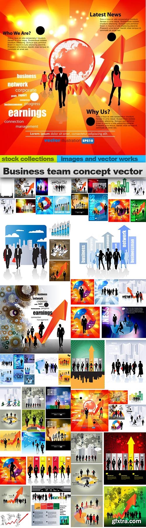 Business team concept vector, 15 x EPS