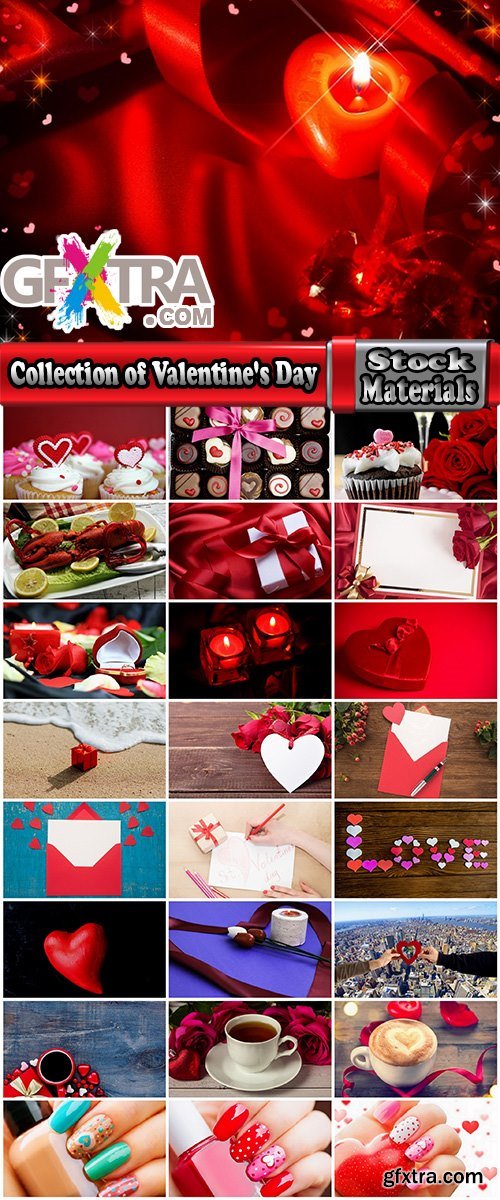 Collection of Valentine's Day gift heart still life illustration holiday 25 HQ Jpeg