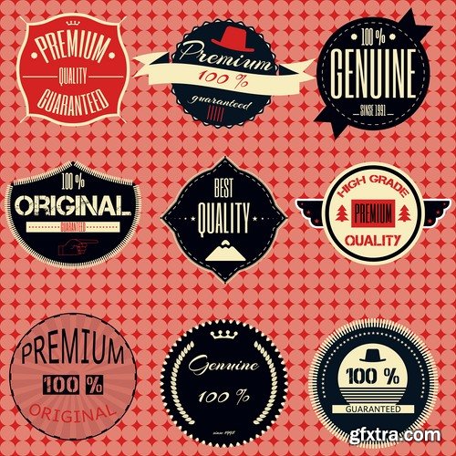 Collection of label discount sale sticker logo frame border card 4-25 EPS