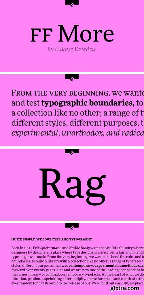 FF More Pro Font Family